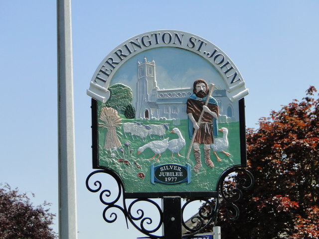 Terrington St. John Village Sign... © Adrian S Pye :: Geograph Britain ...