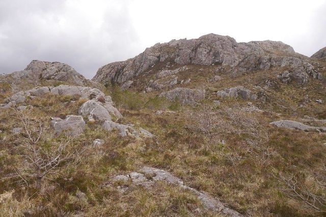 Crags on Meall Lochan a' Chleirich