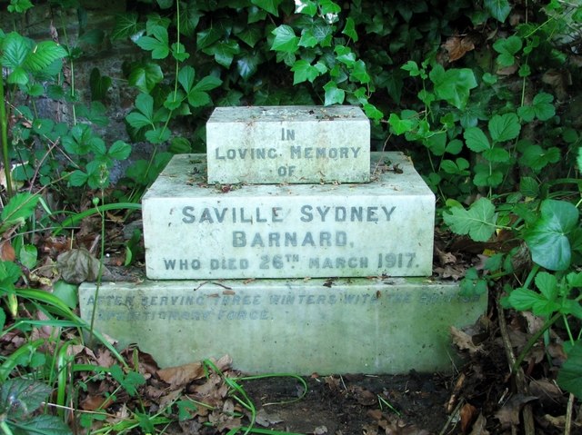The grave of Saville Sydney Barnard