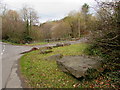 Roadside boulders, Ystrad Mynach