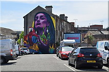 J3374 : Mural , car park, Belfast by Kenneth  Allen