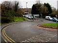 Bus lane near Ystrad Mynach railway station