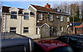 Houses opposite Ystrad Mynach railway station