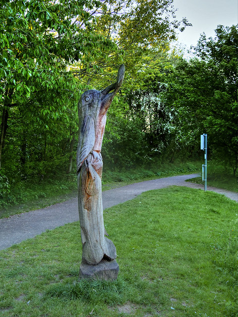 Tree Sculpture at Longton Brickcroft