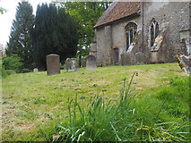 TF8504 : Part of All Saints' Church and churchyard by David Pashley