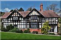 Powis Castle: Mock Tudor building in the castle grounds