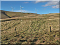 NS9822 : Clyde Wind Farm cable markers by wrobison