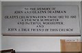 St John the Evangelist, Langrish: west wall memorial (b)