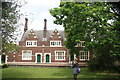 View of the almshouses on St. John