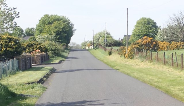 View North along the southern section of Aghadavoyle Road