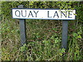 TM4877 : Quay Lane sign by Geographer