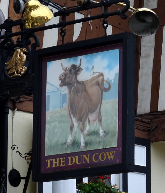 Sign For The Dun Cow, Shrewsbury © Jthomas :: Geograph Britain And Ireland