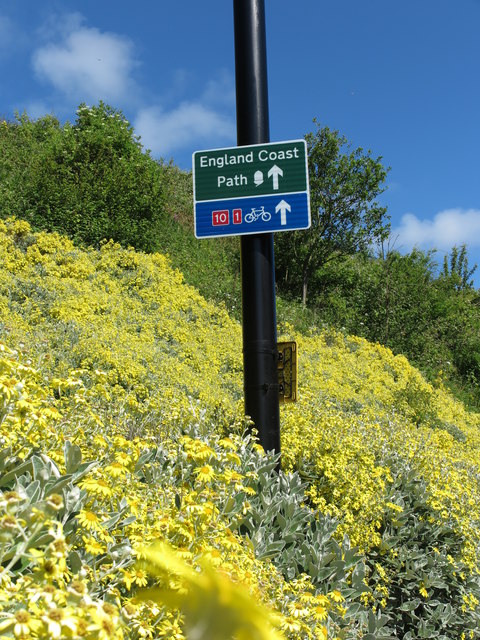 England Coast Path Signage, Western Quay