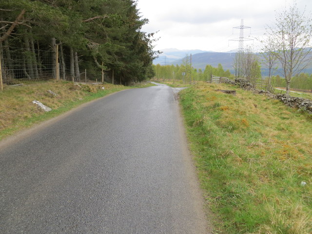 Road (General Wade's Military Road) near to Over Bohespic