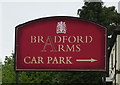 Sign for the Bradford Arms, Ivetsey Bank, Wheaton Aston