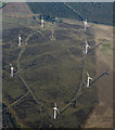 NS9958 : Pate's Hill wind farm from the air by Thomas Nugent