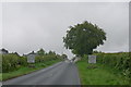 Entering Morebattle on the B6401, St Cuthbert