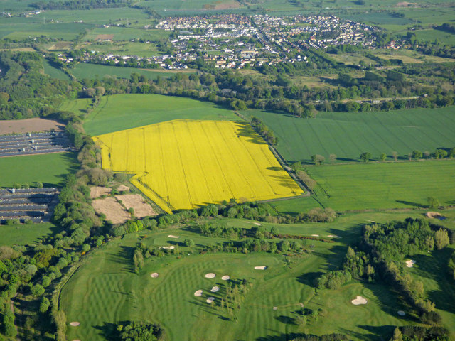 Pumpherston Golf Club from the air