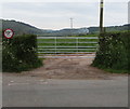 SO5418 : Seven-bar field gate, Llangrove Road near Trewen, Herefordshire by Jaggery