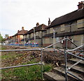 Fenced-off Highfield Avenue, Newbury 