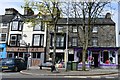 Bala High Street: Y Badell Aur, Y Gwyniad and another shop selling clothes