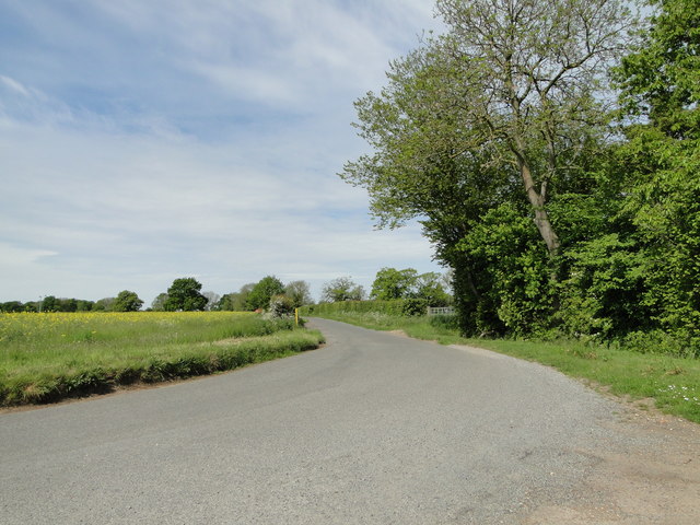 Carbrooke Road, near Bush Farm and Grape Farm