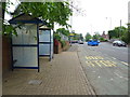 Bus stop and shelter on Weeping Cross