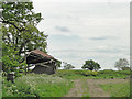 Tumbledown farm building near Brick Kiln Barn Cottages