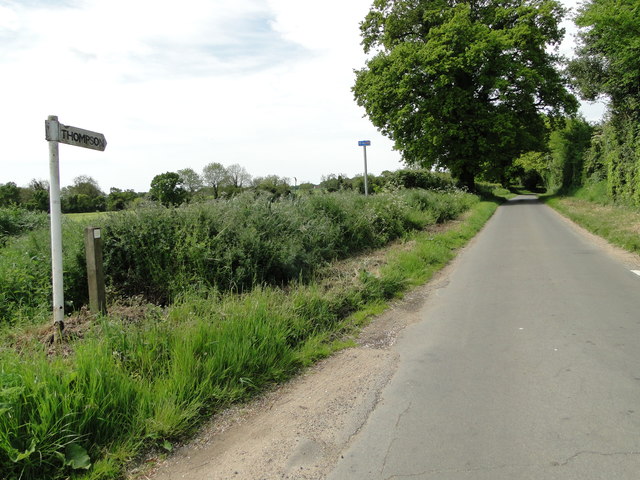 The road to Thompson © Adrian S Pye cc-by-sa/2.0 :: Geograph Britain ...