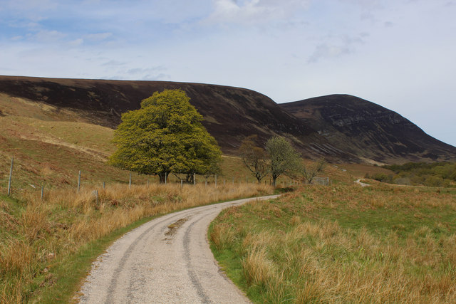 The Minor Road running through Glen Loth