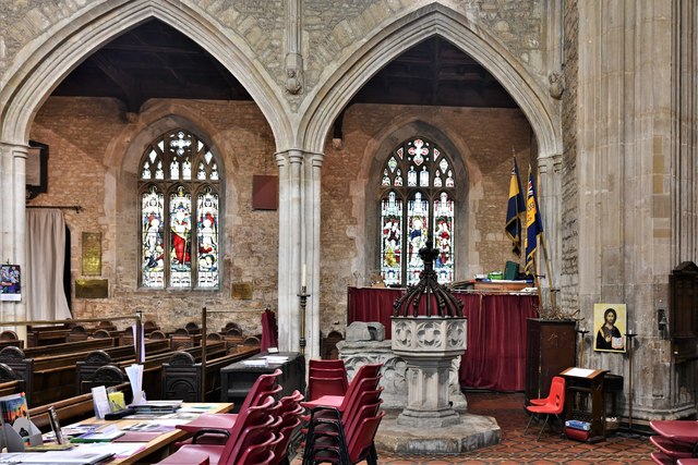 Bruton, St. Mary's Church: The font