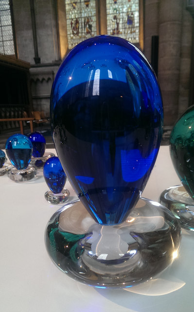 Decorative glassware, Salisbury Cathedral