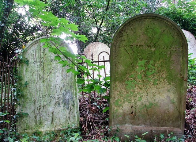 Two Graves On A Square © Evelyn Simak Cc By Sa20 Geograph Britain