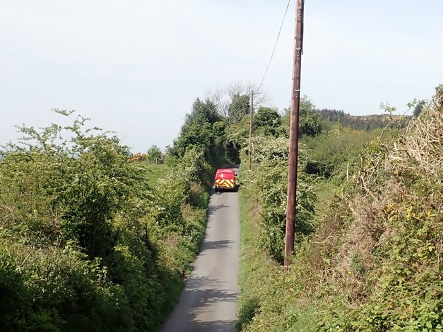 Royal Mail van delivering in the Border area of South Armagh