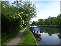 Narrowboat near Widewater Lock on the Grand Union Canal