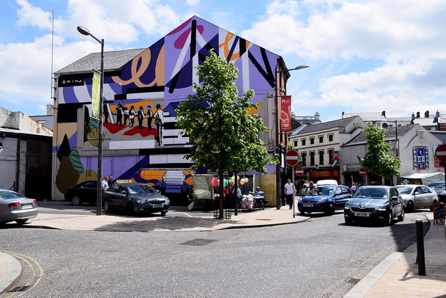 Mural along William Street, Derry / Londonderry