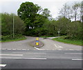 Junction on the west side of the A4067, Ystradgynlais