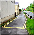 No Parking area at the edge of Pelican Street, Ystradgynlais