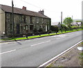 Row of four stone houses in Ystradgynlais