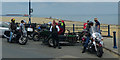 SZ6092 : Motorcyclists on the Ryde seafront by Robin Drayton