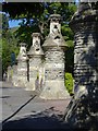 Gate piers outside Malvern St James College