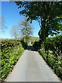 Uphill on a long straight near Ochr-y-ffordd