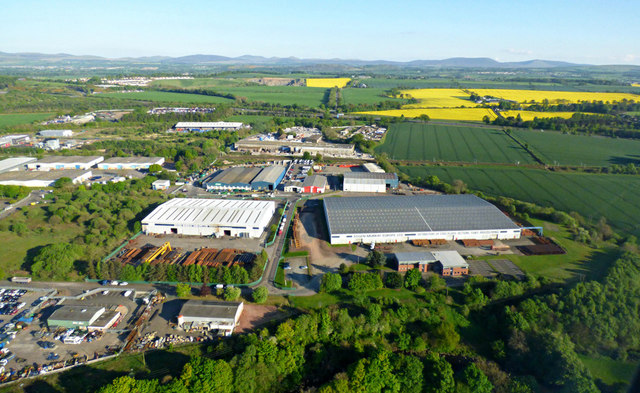 Newbridge Industrial Estate from the air