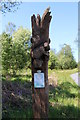 NX3778 : Squirrel Sculpture, Glen Trool by Billy McCrorie