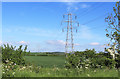 TL1271 : Pylons near Spaldwick by Des Blenkinsopp