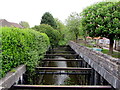 Girders above Oldbury Naite Rhine, Oldbury-on-Severn