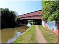 Oxford Canal runs under Langford Locks Bridge