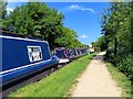 SP4816 : Narrowboat moorings on the Oxford Canal by Steve Daniels