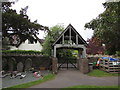 Churchyard side of a lychgate, Llangrove, Herefordshire