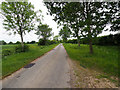 Looking South on minor rural road